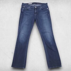 AG Jeans Women 28R Blue Angelina Petite Boot Stretch Y2K Western Cowgirl Chic